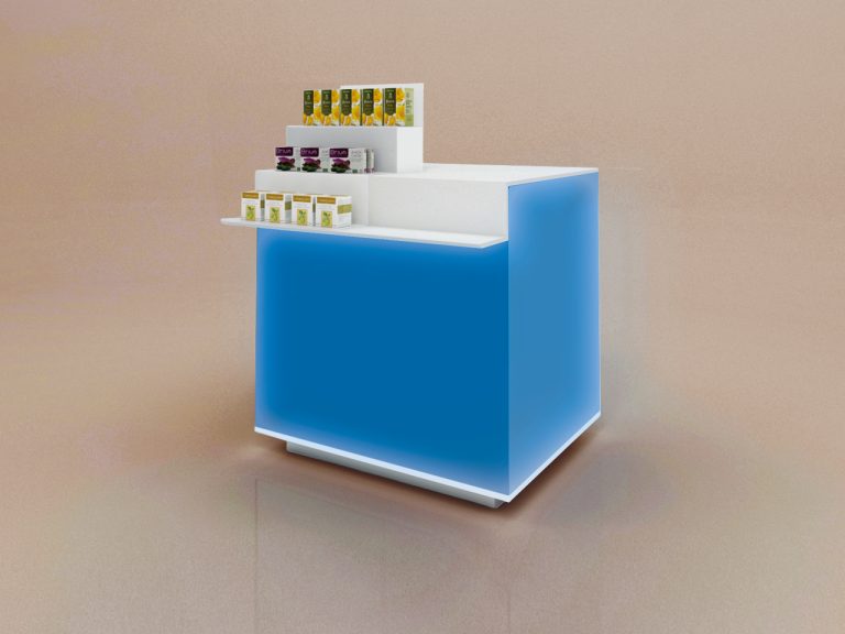 Akio pharmacy counter furniture furnishings Sartoretto Verna Pharmacy