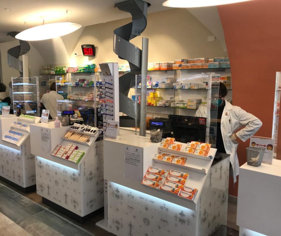 Plexiglas screen pharmacies