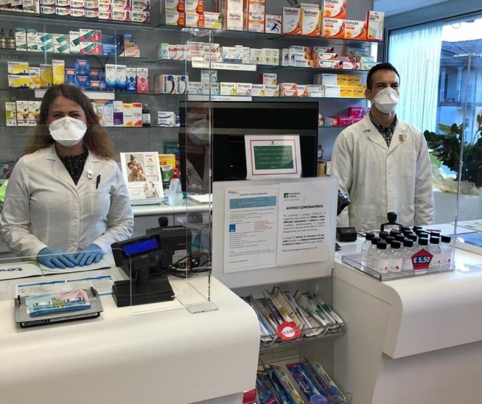 Plexiglas protection pharmacies
